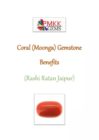 Buy Coral Gemstone Online || Rashi Ratan Jaipur