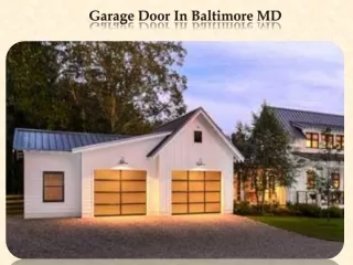 garage door in baltimore md