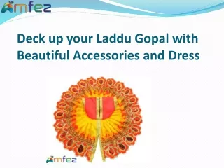 Laddu Gopal with Beautiful Accessories and Dress