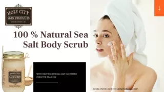 100 % Natural Sea Salt Body Scrub