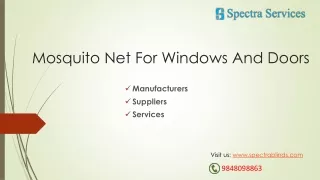 Mosquito net for windows in hyderabad - Spectra Services - Roller Insect Screens