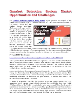 the gunshot detection system gds market report