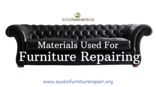 Materials Used For Furniture Repairing
