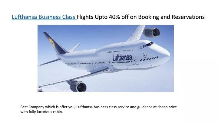 lufthansa business class flights upto