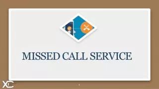 Missed Call Services in India