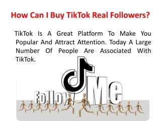 How Can I Buy TikTok Real Followers?