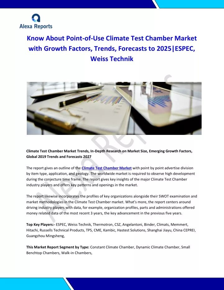 know about point of use climate test chamber