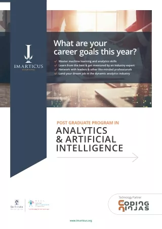 Post Graduate Program in Analytics and Artificial Intelligence