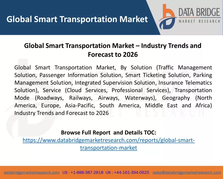 global smart transportation market
