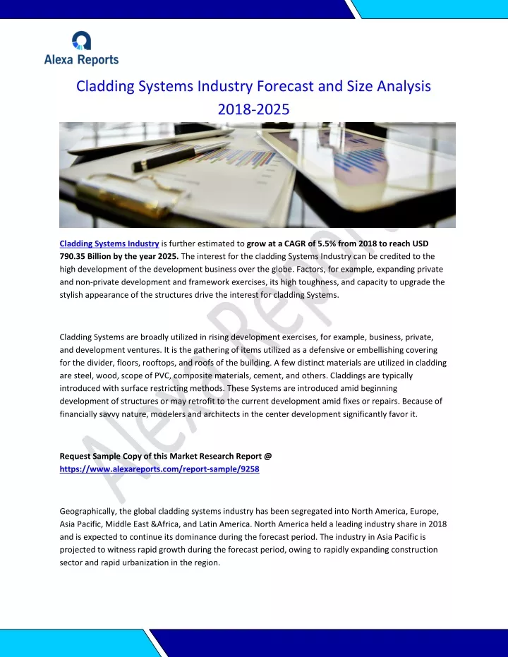 cladding systems industry forecast and size