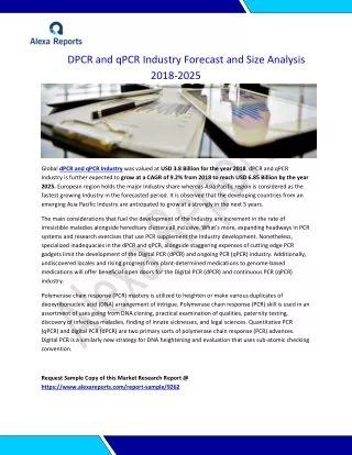dpcr and qpcr industry forecast and size analysis