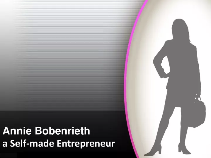 annie bobenrieth a s elf made e ntrepreneur