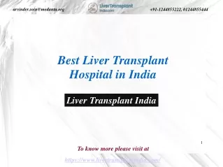 PPT - Best Liver Transplant Hospital in Delhi, India PowerPoint ...