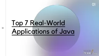 Top 7 Real World Applications of Java