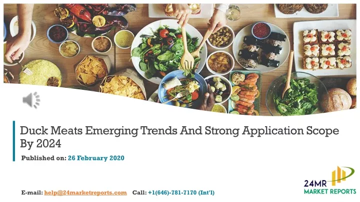 duck meats emerging trends and strong application scope by 2024