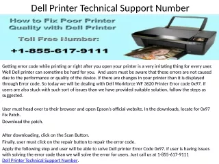 Dell Unable to turn on printer