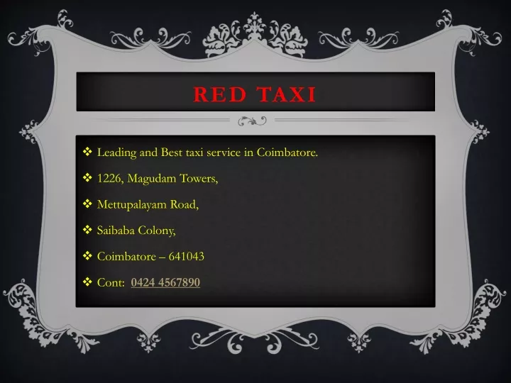 red taxi
