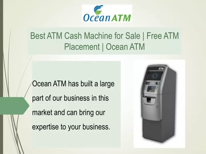 best atm cash machine for sale free atm placement