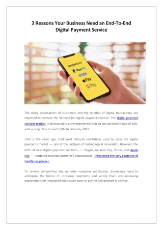 3 reasons your business need