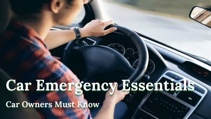 car emergency essentials