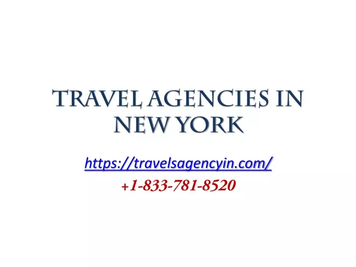 travel agencies in new york
