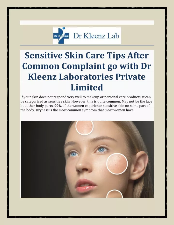 sensitive skin care tips after common complaint