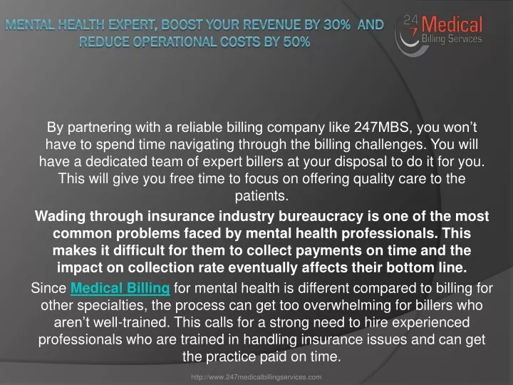 mental health expert boost your revenue by 30 and reduce operational costs by 50