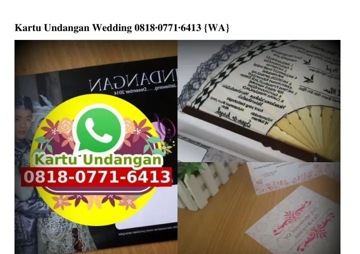 kartu undangan wedding 0818 0771 6413 wa