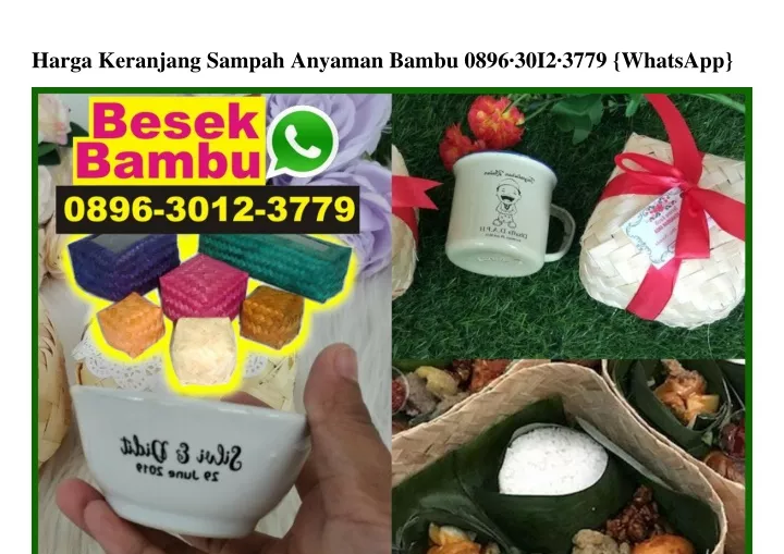 harga keranjang sampah anyaman bambu 0896 30i2