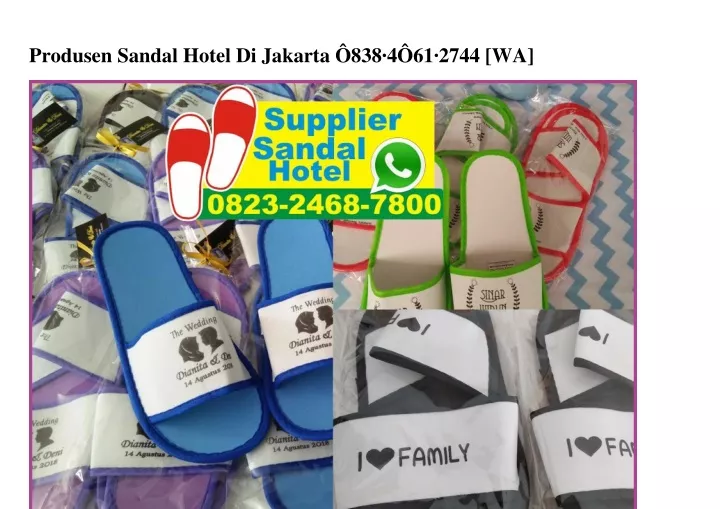 produsen sandal hotel di jakarta 838 4 61 2744 wa