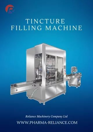 30ml Tincture bottle filling and capping machine, Reliance machinery