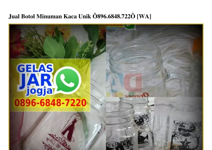 jual botol minuman kaca unik 896 6848 722 wa