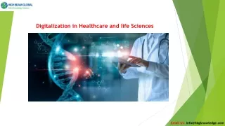Digitalization in Healthcare and Life Sciences