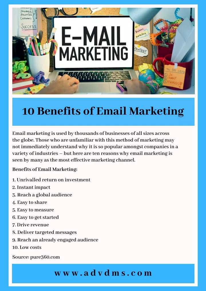 10 benefits of email marketing