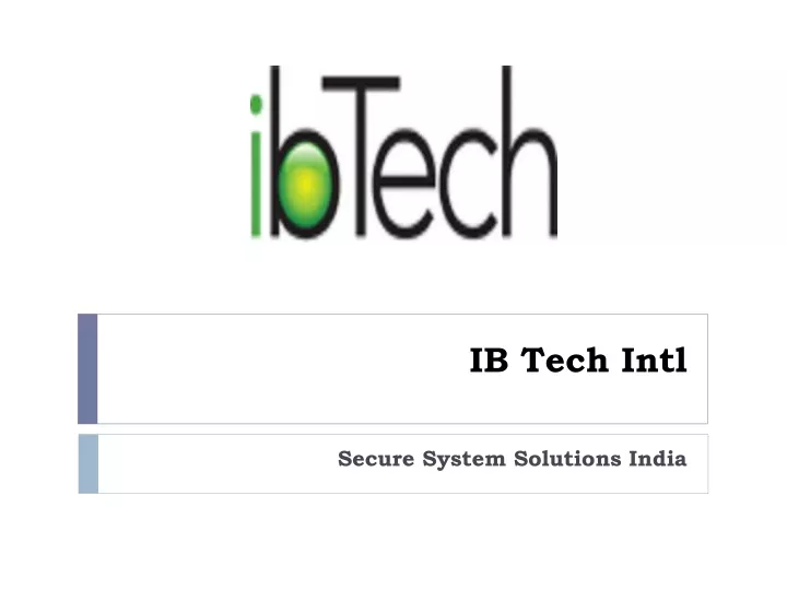 ib tech intl