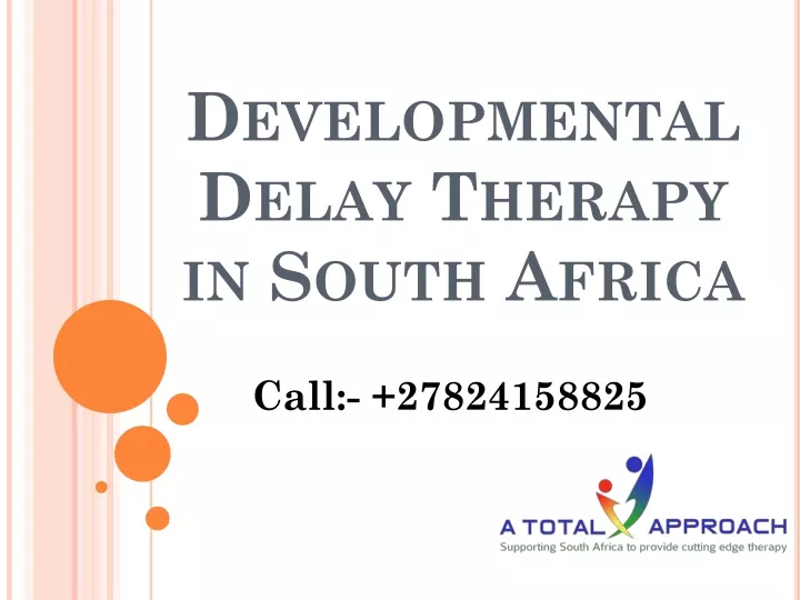 developmental delay therapy in south africa