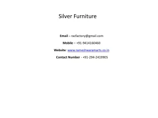 silver furniture