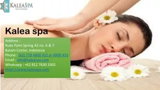 Batam Massage Places