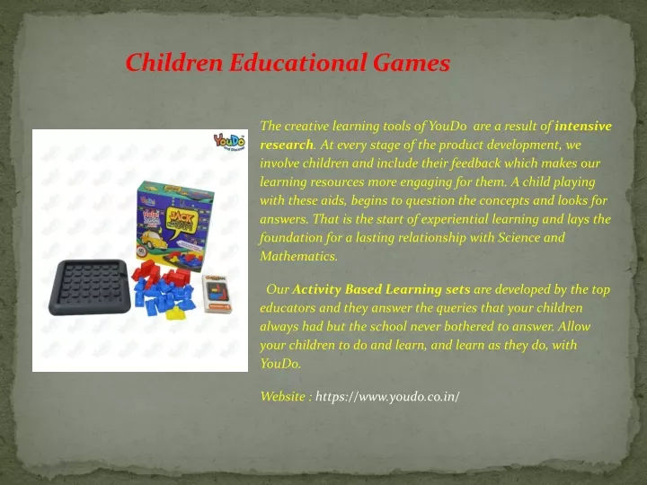 children educational games