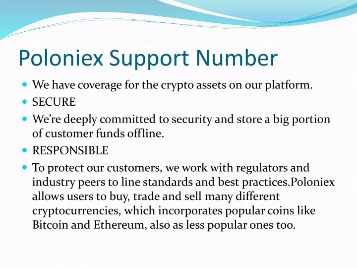 poloniex support number