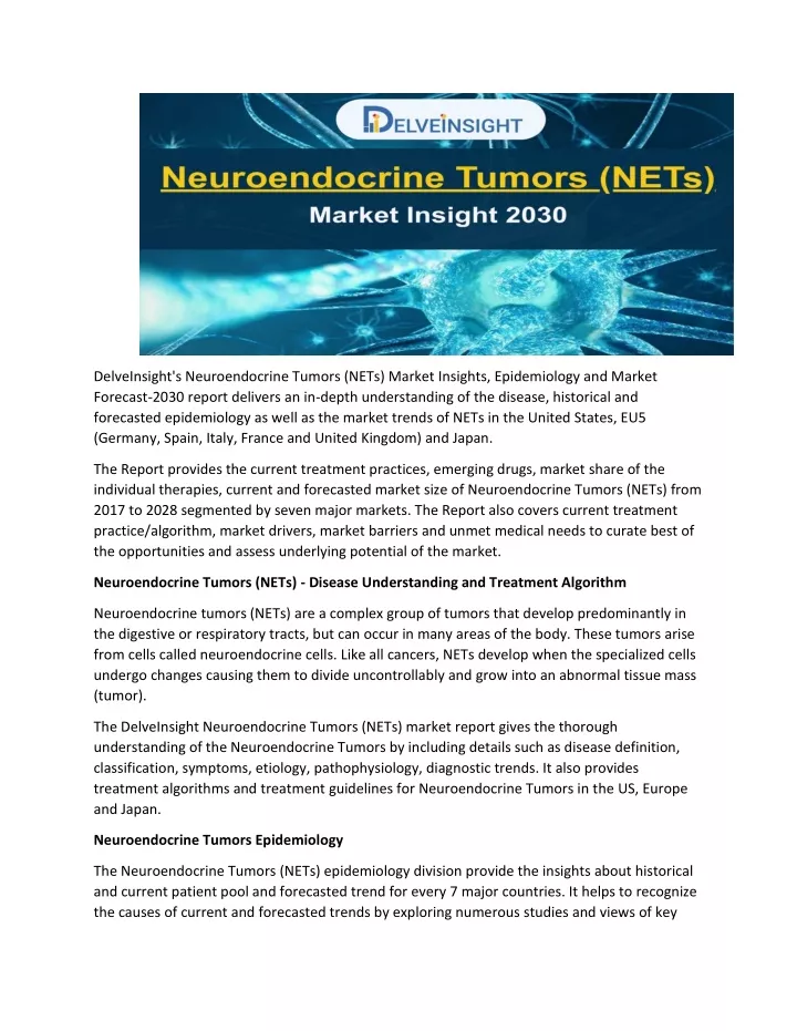 delveinsight s neuroendocrine tumors nets market