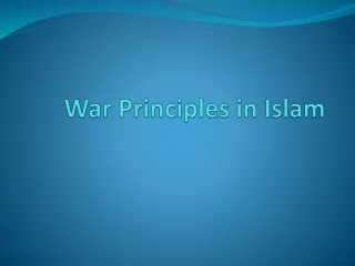 war principles in islam