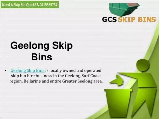 geelong skip bins