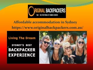 Affordable accommodation in Sydney