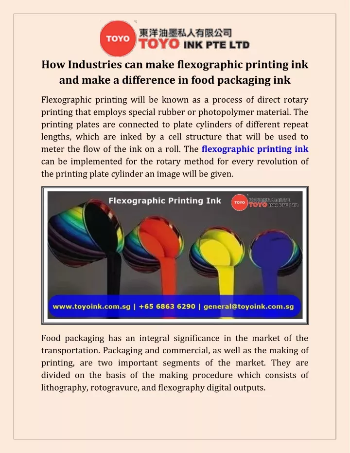 how industries can make flexographic printing
