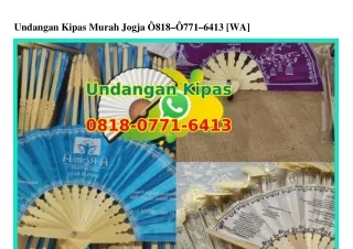 Undangan Kipas Murah Jogja 0818.0771.6413 [WhatsApp]