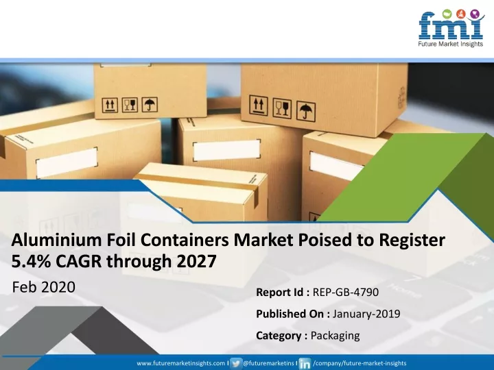 aluminium foil containers market poised