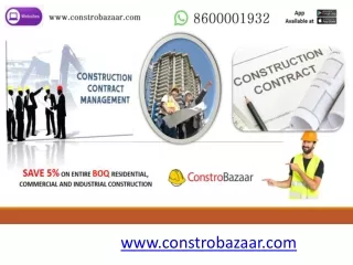 Construction Materials Online at ConstroBazaar