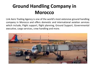 Ground Handling Company in Morocco
