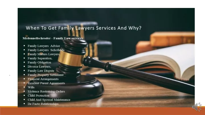 when to get family lawyers services and why